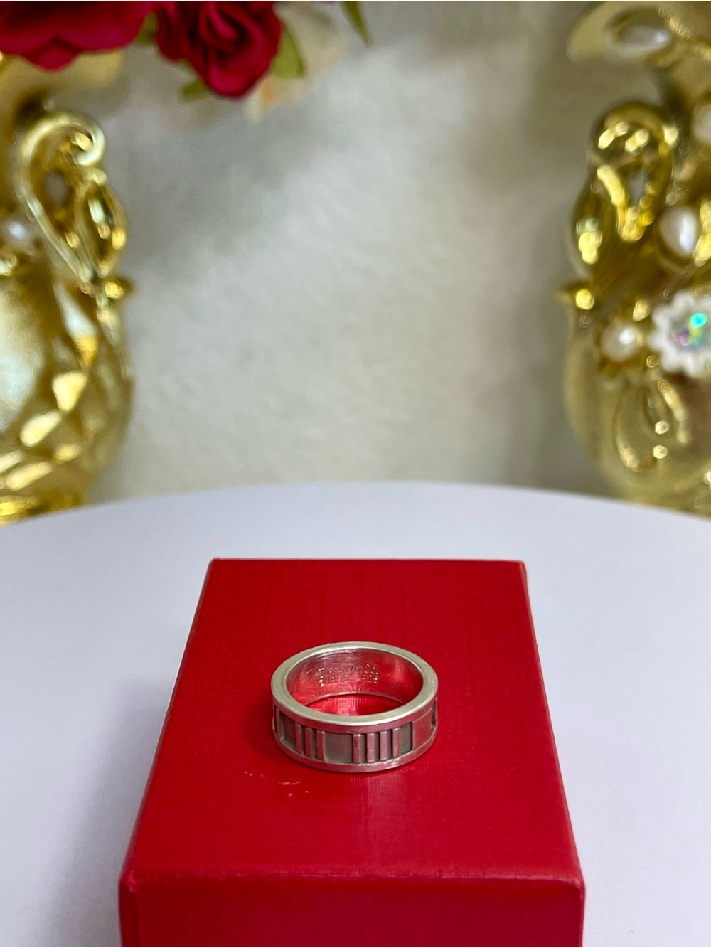 Tiffany and Co 925 Sterling Silver Ring Size: 5.25